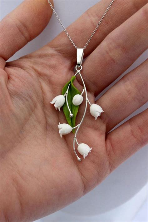 Lily of the Valley Necklace Silver